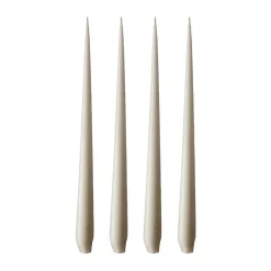 ester & erik ljus 4-pack matt, linen grey, 42 cm