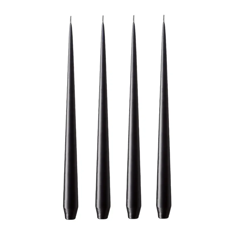 ester & erik ljus 4-pack matt, raw black, 42 cm