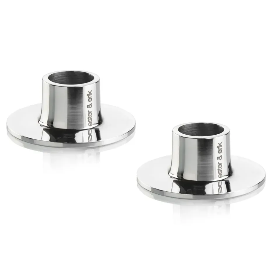 ester & erik ljusstake blank 2-pack, Rosfritt stål