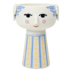Eva vas 18,5 cm, Blå-blå