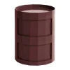 Facet Cabinet 20 sidobord, Burgundy