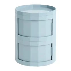 Facet Cabinet 20 sidobord, Misty blue