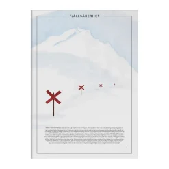 Fjällsäkerhet poster, 30x40 cm