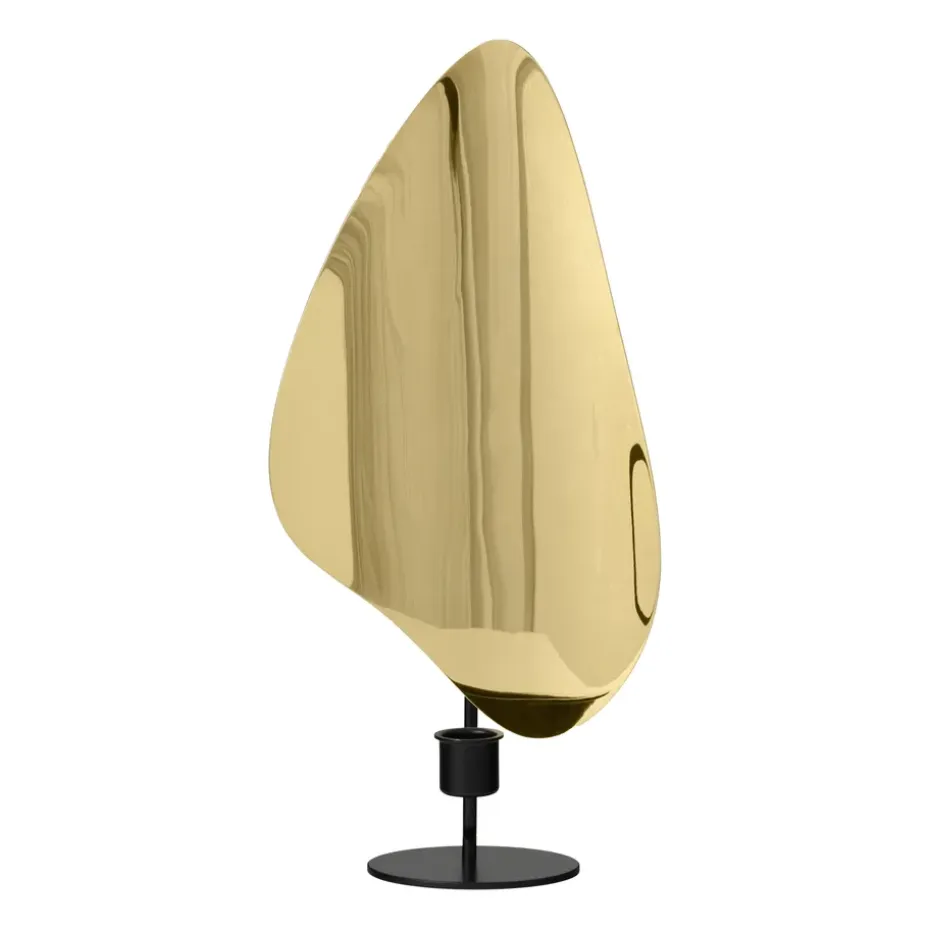 Flambeau ljusstake 34 cm, Black-polished brass
