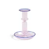 Flare medium ljusstake, Pink-blue