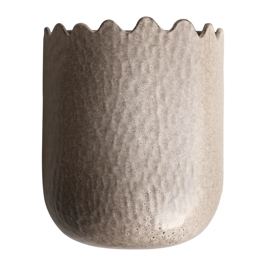 Flowery väggkruka 24 cm, Beige