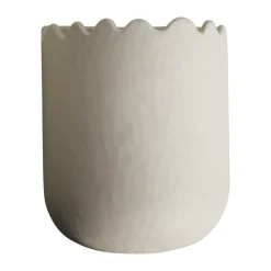 Flowery väggkruka 19 cm, Creme