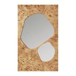 Folia spegel, Natural burl, 82 cm