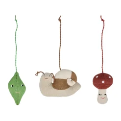 Forest play leksaker till babygym, Brown-green-red