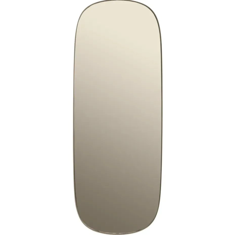 Framed spegel stor, Taupe-taupe, 118x44,5