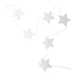 Garland girlang stjärna, White