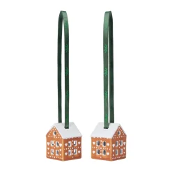 Gingerbread julhänge 5 cm 2-pack, Brun
