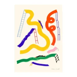 Glisser poster, 50x70 cm