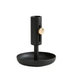 Granny ljusstake låg, svart