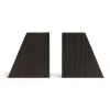 Grooves bokstöd 2-pack, Mahogany dark brown