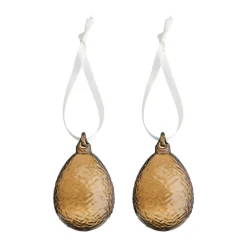 Gry ägg påskhänge 2-pack, Cognac