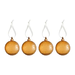 Gry Marble julkula Ø8 cm 4-pack, Cognac
