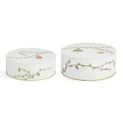 Hammershøi förvaringsburk Christmas 2-pack, Vit