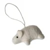 Hanging pig dekorationshänge, White