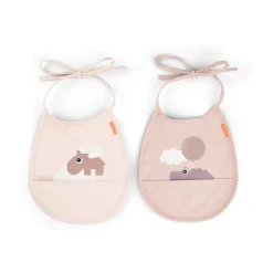 Happy Clouds Tiny haklapp 2-pack, Powder