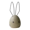 Hare påskdekoration H18 cm, Beige dot