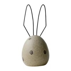 Hare påskdekoration H18 cm, Beige dot
