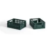 HAY Colour Crate Mini 13x17 cm 2-pack, Dark green