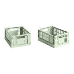 HAY Colour Crate Mini 13x17 cm 2-pack, Mint