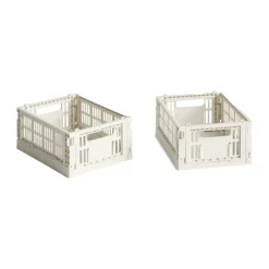 HAY Colour Crate Mini 13x17 cm 2-pack, Off white