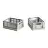 HAY Colour Crate Mini 13x17 cm 2-pack, Light grey