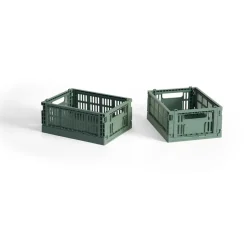 HAY Colour Crate Mini 13x17 cm 2-pack, Sage green