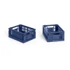 HAY Colour Crate Mini 13x17 cm 2-pack, Dark blue