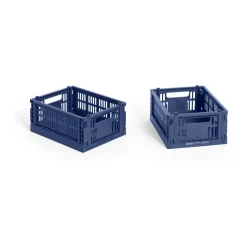 HAY Colour Crate Mini 13x17 cm 2-pack, Dark blue
