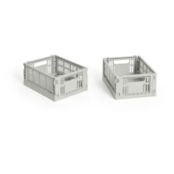 HAY Colour Crate Mini 13x17 cm 2-pack, Grey