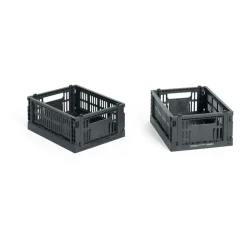 HAY Colour Crate Mini 13x17 cm 2-pack, Charcoal