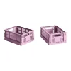HAY Colour Crate Mini 13x17 cm 2-pack, Dusty rose