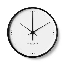 Henning koppel väggklocka Ø 30 cm, Svart-vit
