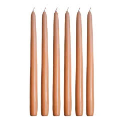 Herrgårdsljus 30 cm 6-pack, Aprikos