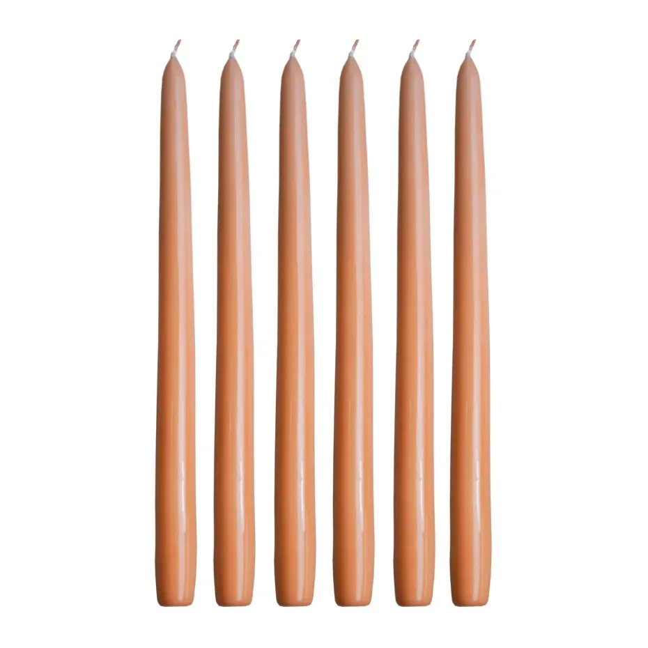 Herrgårdsljus 30 cm 6-pack, Aprikos