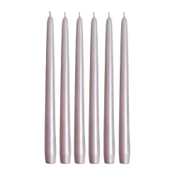 Herrgårdsljus 30 cm 6-pack, Dimrosa Pärla
