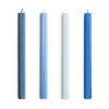 Hexagon Candle ljus mix 4-pack, Blues