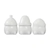 Hipster Triplets juldekoration 3-pack, Shiny white
