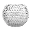 Hobnail Globe vas 24 cm, Crystal
