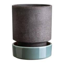 Hoff kruka, Ø14 cm, Raw Grey-Misty Blue