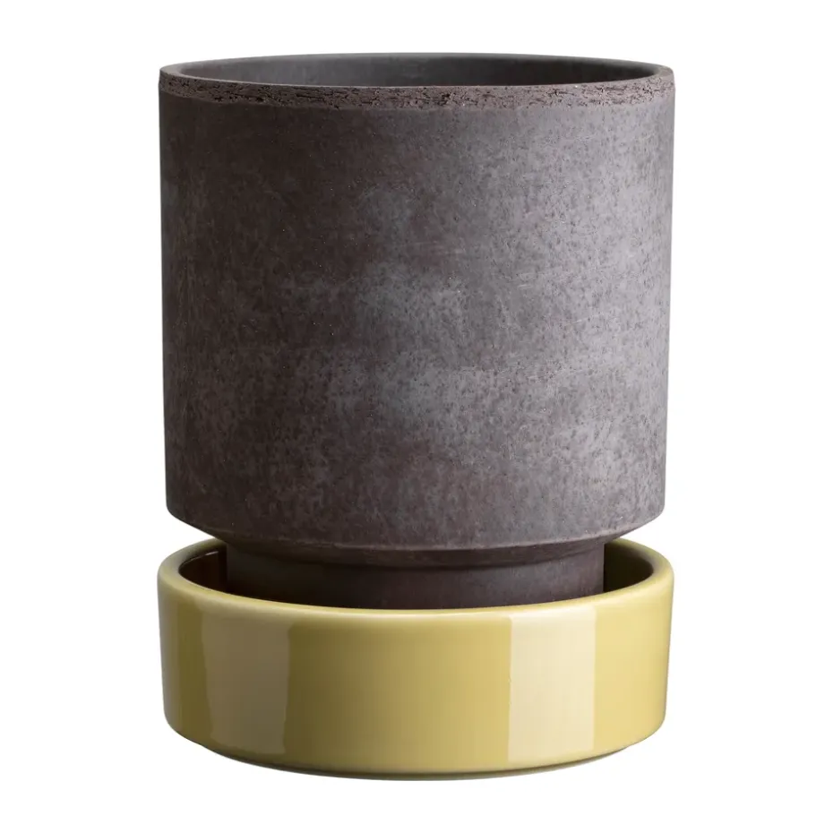 Hoff kruka, Ø18 cm, Raw Grey-Pale Yellow
