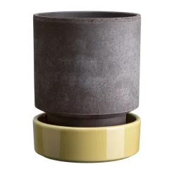Hoff kruka, Ø14 cm, Raw Grey-Pale Yellow