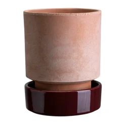 Hoff kruka, Ø16 cm, Raw Rosa-Deep Burgundy