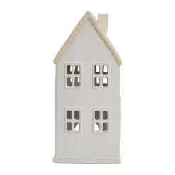 Hollia dekorationshus 29 cm, White