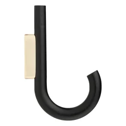 Hook krok 19 cm, Svartbetsad ek-mässing