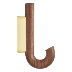 Hook krok mini 13,3 cm, Valnöt-mässing